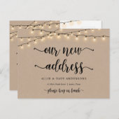 Ons nieuwe adres, Verplaatsende Aankondiging, Kraf Briefkaart (Voorkant / Achterkant)