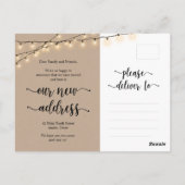 Ons nieuwe adres, Verplaatsende Aankondiging, Kraf Briefkaart (Achterkant)