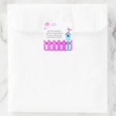 Ons nieuwe adres vierkante sticker (Tas)