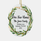 Ons nieuwe Home Floral Ornament Nieuwe Home Gift (Rechts)