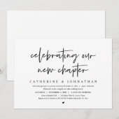 Ons Nieuwe Hoofdstuk Vieren, Elopement Brunch Kaart (Voorkant / Achterkant)