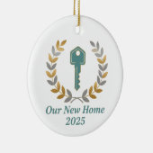 Ons nieuwe huis 2025 Key Wreath Ornament - persoon (Rechts)