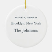 Ons nieuwe huis 2025 Key Wreath Ornament - persoon (Achterkant)