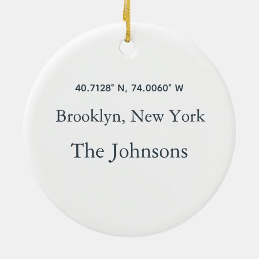 Ons nieuwe huis 2025 Key Wreath Ornament - persoon (Achterkant)