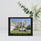 Ons nieuwe huis & adres Foto Briefkaart (Staand voorkant)