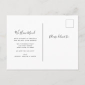 Ons nieuwe huis | Eenvoudige aankondiging van foto (Achterkant)