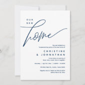 Ons nieuwe huis, gezellig mooi housewarming party kaart (Voorkant)