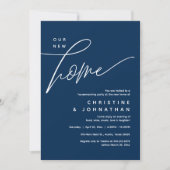 Ons nieuwe huis, gezellig mooi housewarming party kaart (Voorkant)