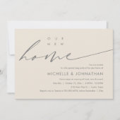 Ons nieuwe huis, housewarming feest kaart (Voorkant)