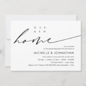 Ons nieuwe huis, housewarming feest kaart (Voorkant)