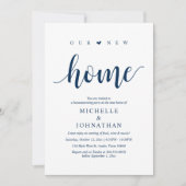 Ons nieuwe huis, Housewarming party uitnodigingska Kaart (Voorkant)
