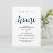 Ons nieuwe huis, Housewarming party uitnodigingska Kaart (Staand voorkant)