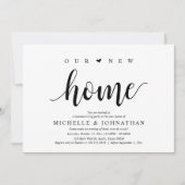 Ons nieuwe huis, Housewarming party uitnodigingska Kaart (Voorkant)