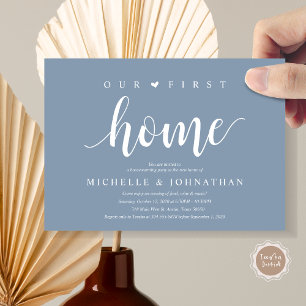Ons nieuwe huis, Housewarming party uitnodigingska Kaart