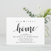 Ons nieuwe huis, Housewarming party uitnodigingska Kaart (Staand voorkant)