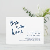 Ons nieuwe huis, Rustic Housewarming party Kaart (Staand voorkant)