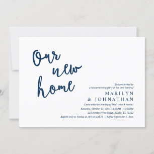 Ons nieuwe huis, Rustic Housewarming party Kaart