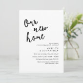 Ons nieuwe huis, Rustic Housewarming party Kaart (Staand voorkant)