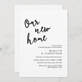 Ons nieuwe huis, Rustic Housewarming party Kaart (Voorkant / Achterkant)