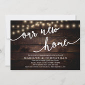 Ons nieuwe huis, Rustic Housewarming party Kaart (Voorkant)