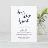 Ons nieuwe huis, Rustic Housewarming party Kaart (Staand voorkant)