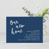 Ons nieuwe huis, Rustic Housewarming party Kaart (Staand voorkant)