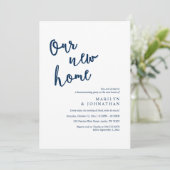 Ons nieuwe huis, Rustic Housewarming party Kaart (Staand voorkant)