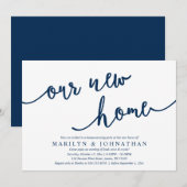 Ons nieuwe huis, Rustic Housewarming party Kaart (Voorkant / Achterkant)