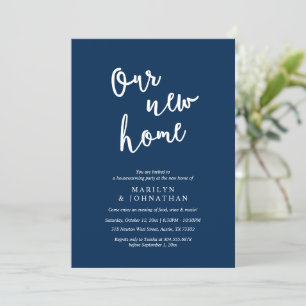 Ons nieuwe huis, Rustic Housewarming party Kaart