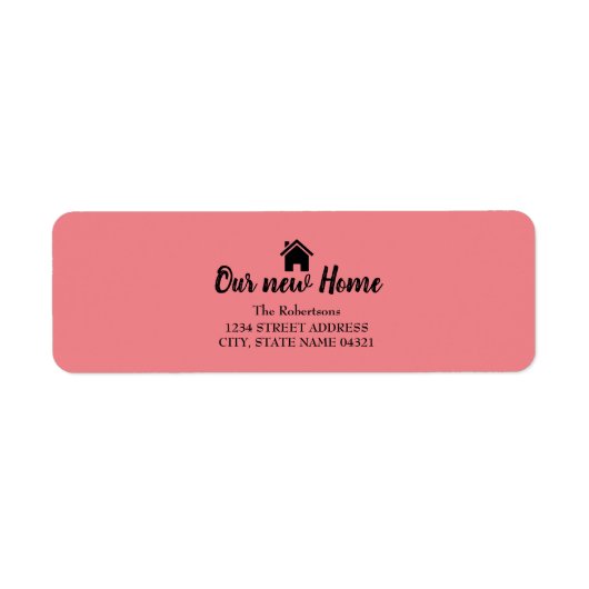 Ons Nieuwe Huisetiket Etiket (Voorkant)
