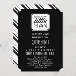 Ons nieuwe kleine Man is op weg Boy Baby shower Kaart
