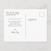 Ons Nieuwe Neck van het Nieuwe Adres van Bossen Be Aankondigingskaart (Achterkant)