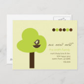 Ons nieuwe nest aankondigingskaart (Voorkant / Achterkant)