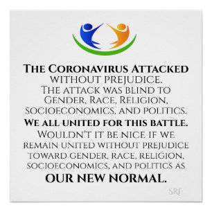 Ons nieuwe normale perfect poster