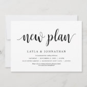 Ons nieuwe plan Trouwdatum wijzigen Kaart (Voorkant)