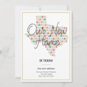 Ons nieuwe startpunt - Texas Moving Announcard Kaart (Voorkant)