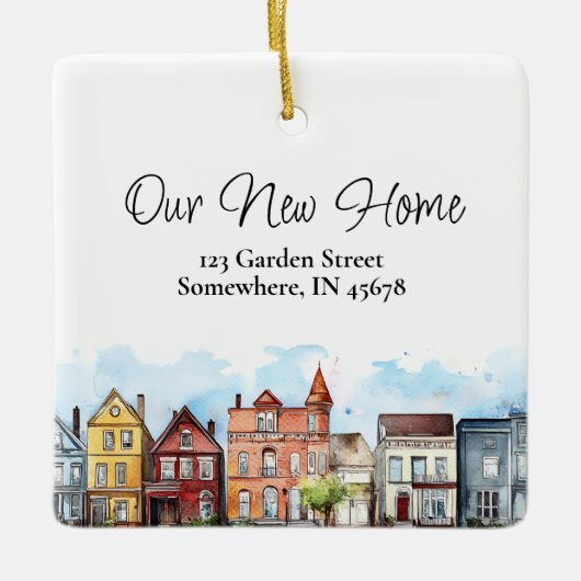 Ons nieuwe thuis kerst ornament (Voorkant)