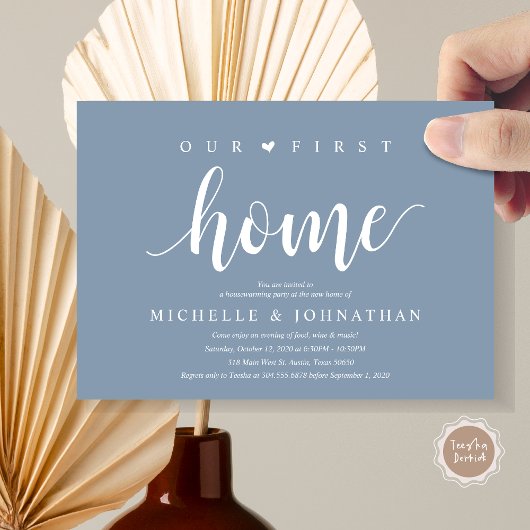 Ons nieuwe thuis, Uitnodigingskaarten voor een hou Kaart