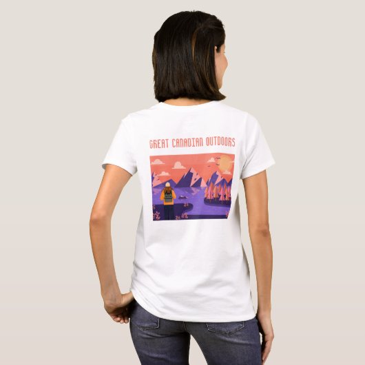 Ons noorden sterk en gratis grote Canadese buitenl T-shirt (Achterkant volledig)