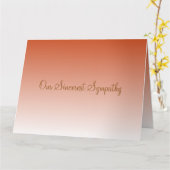 Ons oprecht sympathie papier Wenskaart Kaart (Gele Bloem)