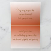 Ons oprecht sympathie papier Wenskaart Kaart (Binnen)