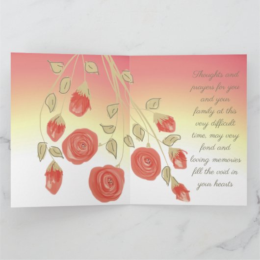 Ons oprechte medeleven kaart (Binnen)