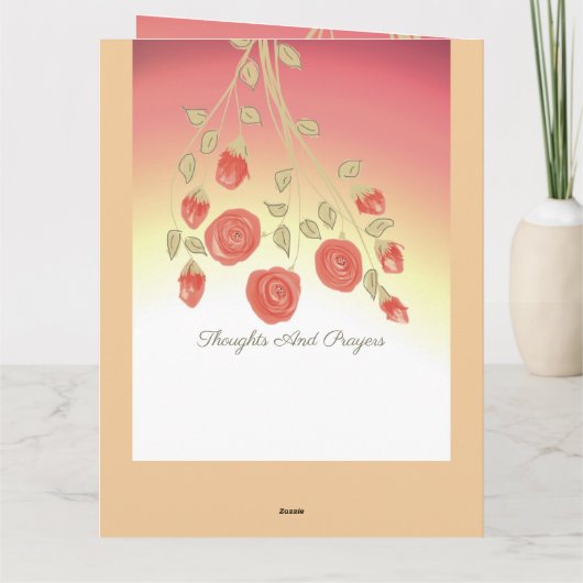 Ons oprechte medeleven kaart (Achterkant)