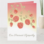 Ons oprechte medeleven kaart (Voorkant)