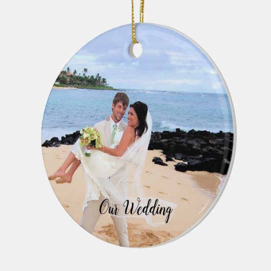 Ons Ornament van de Black Wedding Damask-foto (Links)