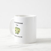 Ons pensioenplan, geniet van het leven in onze RV- Koffiemok (Voorkant links)