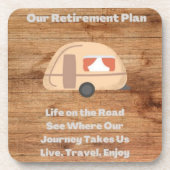 Ons pensioenplan op een bier onderzetter (Voorkant)