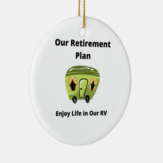 Ons pensioenplan op een keramisch ornament (Rechts)