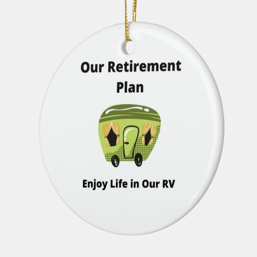 Ons pensioenplan op een keramisch ornament (Links)