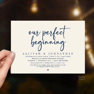 Ons perfecte begin, huwelijksfeest kaart